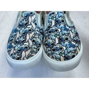Stitch Ground Up Disney Lilo Stitch silver glitter Slip On Shoes sneaker youth 3